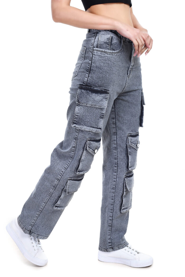 Cargo Grey Jeans - Image 5