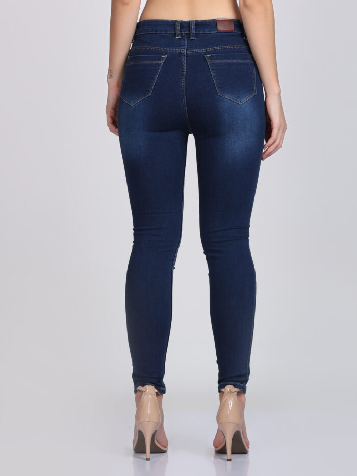 Women Regular High Rise Blue Jeans - Image 7